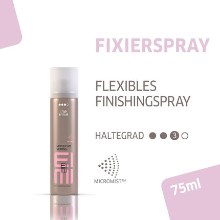 Wella Professionals EIMI Mistify Me Strong Hair Spray, 75ml Professional Strong Hold Hairspray