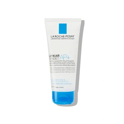 La Roche-Posay Lipikar Syndet AP+ Relipidating Cleansing Cream, 200ml – Ultra-Gentle Face & Body Cleanser for Dry, Sensitive Skin
