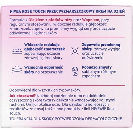 Nivea Rose Touch Anti-Wrinkle Day Face Cream, 50ml