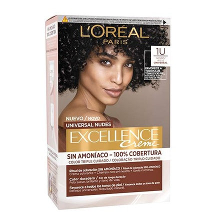 L'Oreal Paris Excellence Creme Nude Black Permanent Hair Color 1 Unit