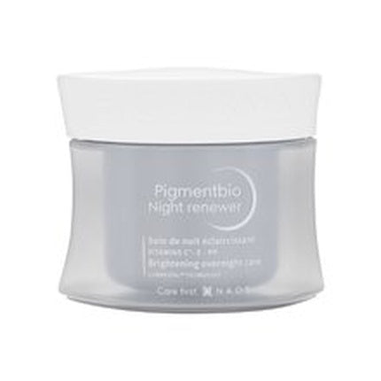 Bioderma Pigmentbio Night Renewer Brightening Overnight Cream, 50ml Evening Face Moisturiser for Uneven Skin Tone