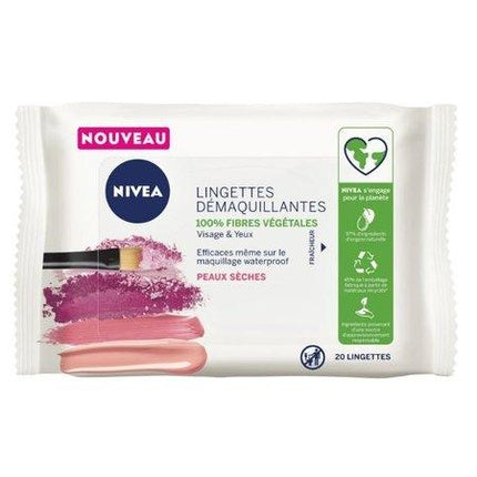 Nivea 3-In-1 Cleansing Wipes for Dry & Sensitive Skin Gentle Makeup Remover Facial Wipes