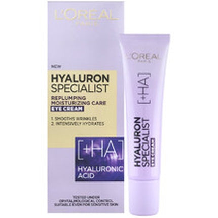 L'Oréal Paris Hyaluron Specialist Filling Moisturising Eye Cream – Hydrating Eye Cream with Hyaluronic Acid