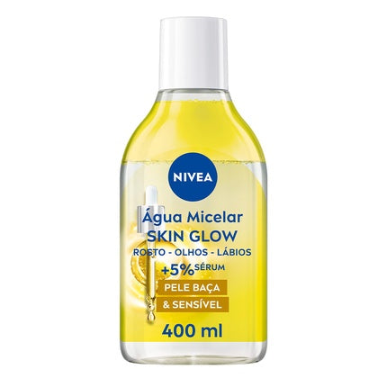 Nivea Skin Glow Micellar Water, 400ml Gentle Cleansing Water for Sensitive Skin
