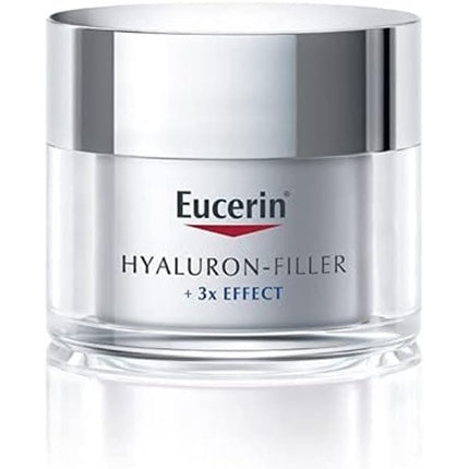 Eucerin Hyaluron-Filler+ 3x Effect Day Cream SPF 15 for Dry Skin, 50ml Pack of 3 Anti-Ageing Face Moisturiser