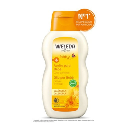 Weleda Calendula Baby Oil, 200ml Gentle Natural Baby Massage & Moisturizing Oil