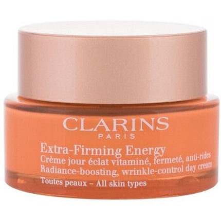 Clarins Extra-Firming Energy Day Cream, 50ml Revitalizing Daily Face Moisturizer for All Skin Types