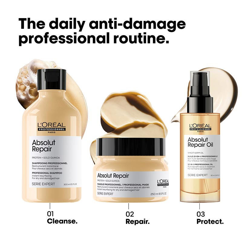 L'Oréal Professionnel Absolut Repair Mask For Dry and Damaged Hair With Protein & Omega-9