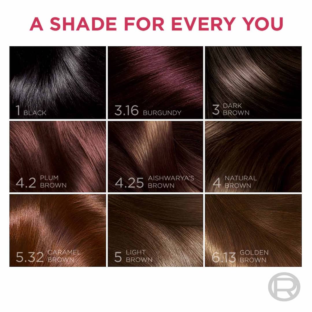 L'Oreal  Paris Excellence Creme Hair Color 3.16 Burgundy, 100g+72ml7