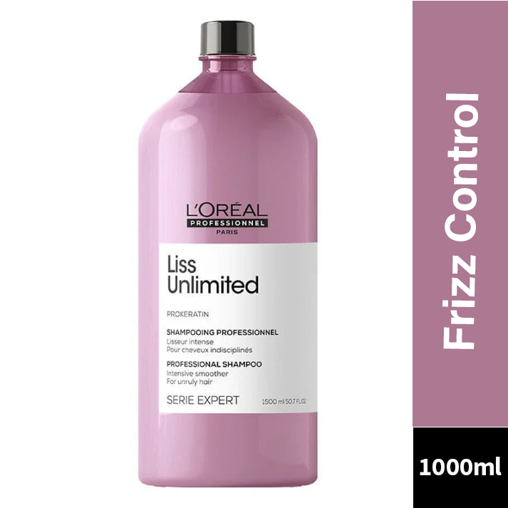 L'Oreal Professionnel Paris Liss Unlimited Shampoo With Pro-Keratin, 1500ml