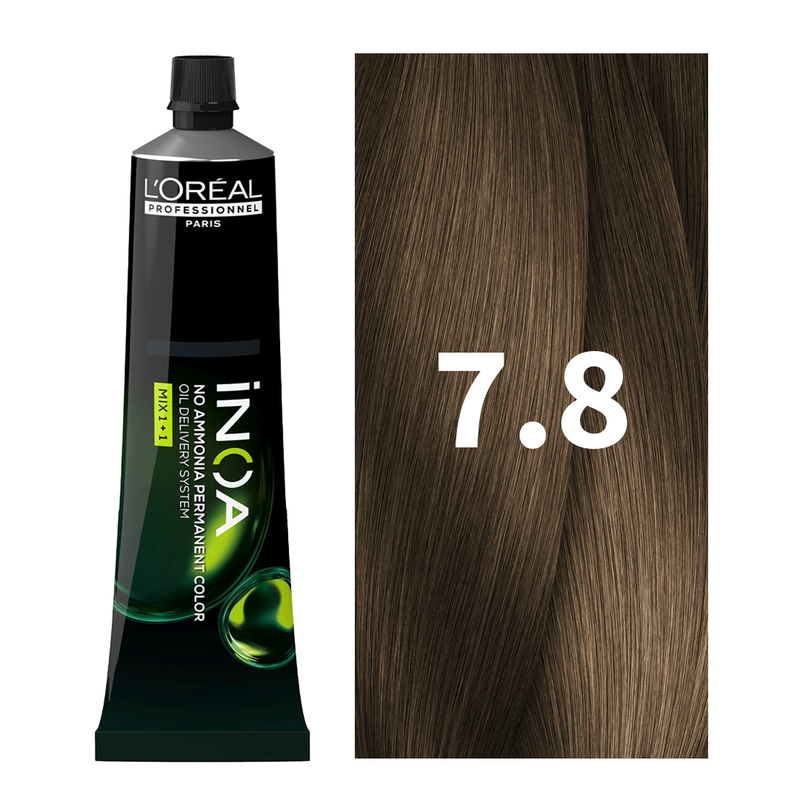 L'Oreal Professionnel Paris iNOA – 7.8 (Mocha Blonde) Ammonia-Free Hair Color, 60g at Indicrest Buy at Indicrest
