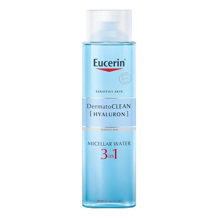 Eucerin DermatoCLEAN [HYALURON] Micellar Lotion 3 in 1 for Sensitive Skin, 400ml Gentle Makeup Remover & Facial Cleanser