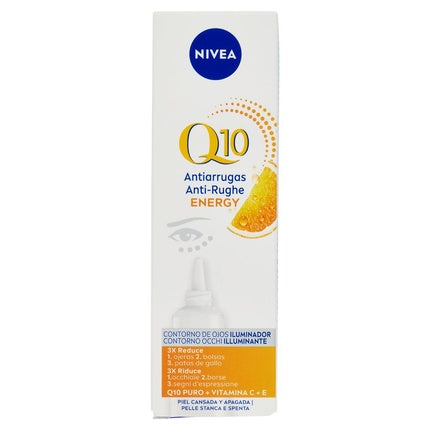 Nivea Q10 Energy Eye Contour Cream, 15ml Hydrating Eye Cream for Tired-Looking Eyes