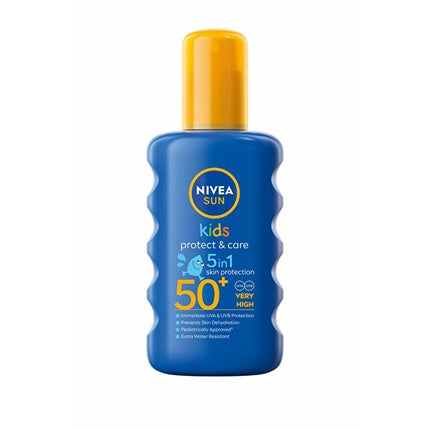 Nivea Sun Kids Moisturising Sun Spray for Children SPF 50+ (200ml) | Moisturising Sunscreen Spray for Kids
