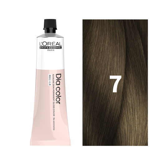 L'Oreal Professionnel Paris Dia Color 7 - Medium Blonde Hair Color, 60ml Buy at Indicrest