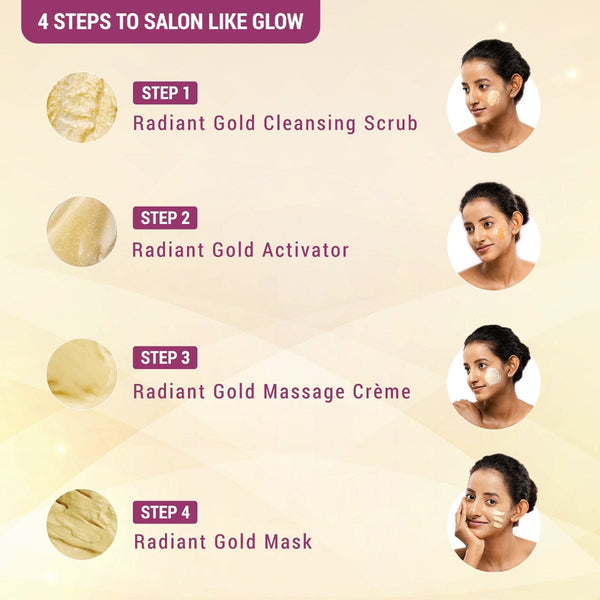 Lotus Herbals Radiant Gold Cellular Glow Facial Kit, (170gm) - Indicrest Buy at Indicrest Image 4