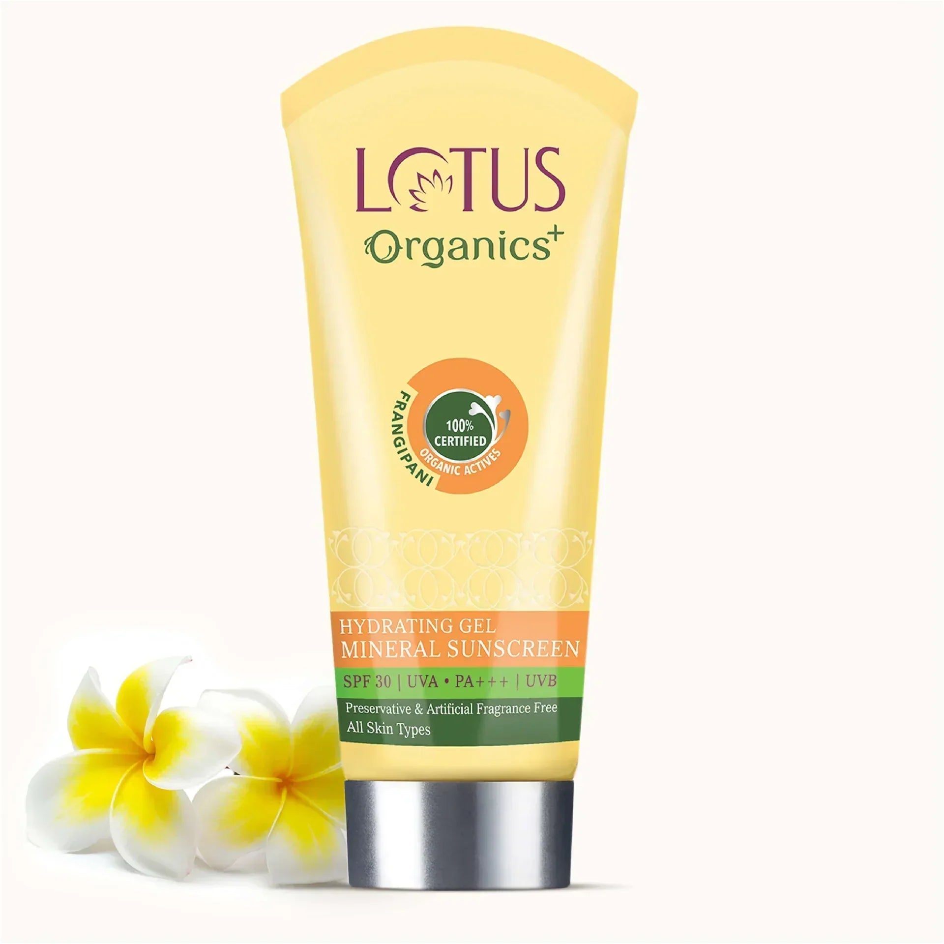 Lotus Organics+ Hydrating Gel Mineral Sunscreen SPF 30 PA+++ (100g) – Moisturize & Protect - Indicrest