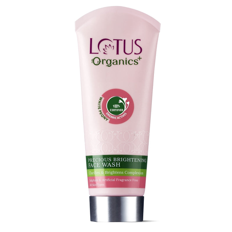 Lotus Organics+ Precious Brightening Face Wash, 100g – Cleanse & Illuminate Skin Buy at Indicrest