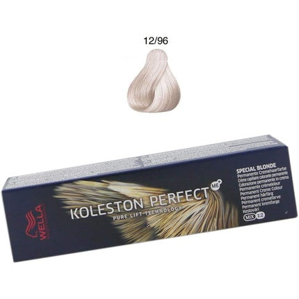 Wella Professionals Koleston Perfect Me+ Special Blondes 12/96 Ash Violet Permanent Hair Colour, 60ml | Professional Hair Colour Cream