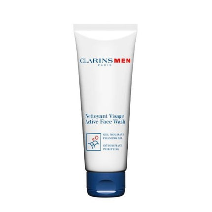 ClarinsMen Active Face Wash, 125ml Foaming Cleansing Gel for Men