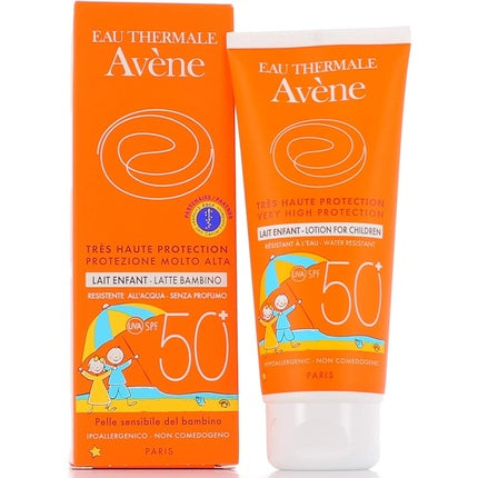 Avène Sensitive Skin SPF 50+ Protective Sunscreen Milk for Children, 100ml – Very High Protection Sunscreen for Sensitive Children's Skin