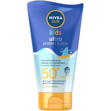 Nivea SUN Kids Swim & Play Ultra Protect & Play SPF 50+ Lotion, 150ml Water-Resistant Sunscreen for Children