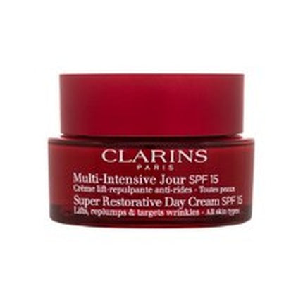 Clarins Super Restorative Day Cream SPF 15, 50ml – Anti-Ageing Daily Moisturiser for All Skin Types