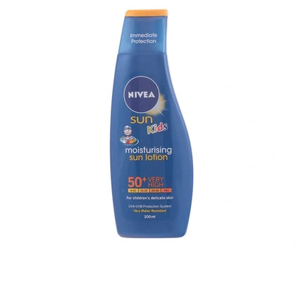 Nivea SUN Kids Moisturising Lotion SPF 50+ (200ml) High Protection Sunscreen for Children's Delicate Skin