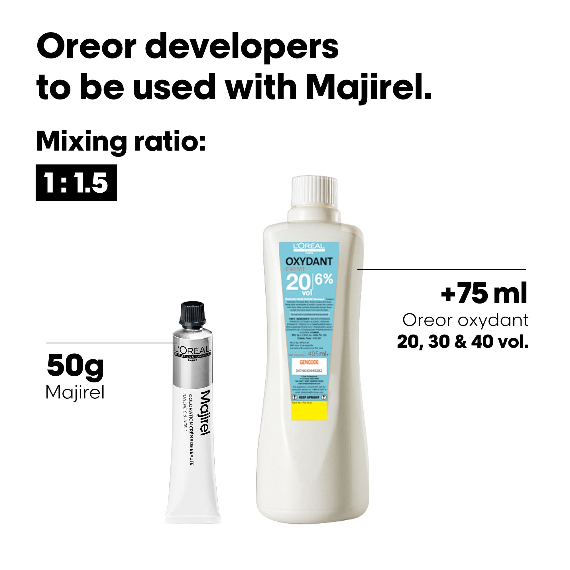 Majirel 5.52 packaging back label with instructions Buy at Indicrest Image 20