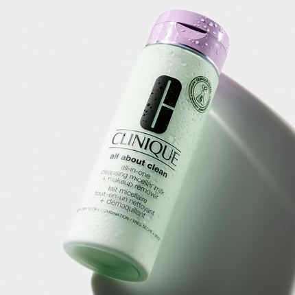 Clinique All About Clean Cleansing Micellar Milk + Makeup Remover, 200ml - Gentle Face & Eye Cleanser