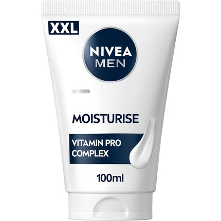 Nivea MEN Sensitive Facial Moisturiser XXL, 100ml | 24H Hydration for Sensitive Skin