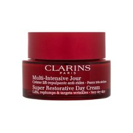 Clarins Super Restorative Day Cream for Very Dry Skin, 50ml – Nourishing Anti-Ageing Moisturizer for Hydrated, Smoother-Looking Skin
