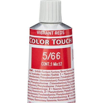 Wella Professionals Color Touch Vibrant Reds 5/66 Light Brown Violet Intensive Demi-Permanent Hair Color, 60ml