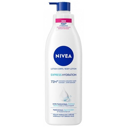 Nivea Express Body Lotion 72h Hydration for Normal to Dry Skin, 250ml