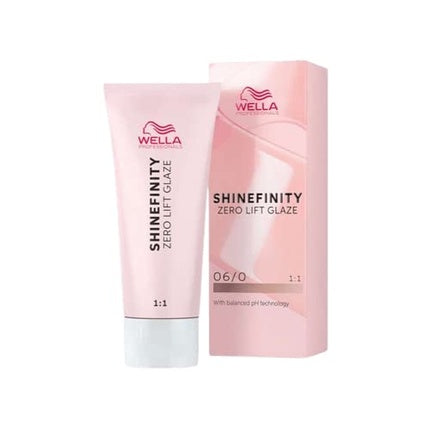 Wella Professionals Shinefinity 06/0 Dark Blonde Natural Zero Lift Glaze Demi-Permanent Hair Color, 60ml