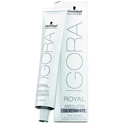 Schwarzkopf Igora Royal SilverWhite Pastelizer Permanent Hair Colour, 60ml | Professional Pastel Hair Colour Modifier