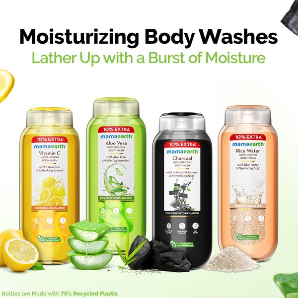 Mamaearth Cooling Mint Charcoal Shower Gel