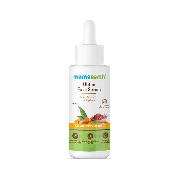 Mamaearth Ubtan Face Serum 30ml Front Packaging Buy at Indicrest