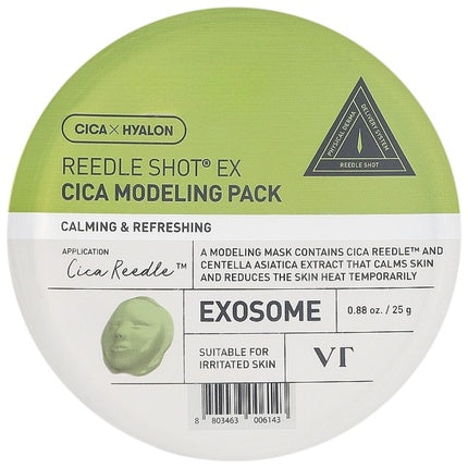 VT Cosmetics Reedle Shot EX CICA Modeling Pack, 25g Soothing Peel-Off Face Mask