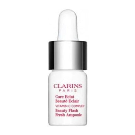 Clarins Beauty Flash Fresh Ampoule Brightening Skin Treatment with Vitamin C, 8ml | Radiance-Boosting Facial Serum