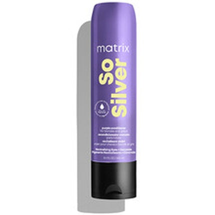 Matrix So Silver Purple Conditioner, 300ml Neutralizing & Moisturizing Conditioner for Blonde, Grey and Silver Hair