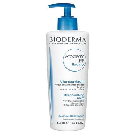 Bioderma Atoderm PP Baume Ultra-Nourishing Balm, 500ml - Moisturizing Body Balm for Dry to Very Dry Sensitive Skin