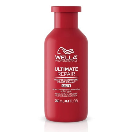 Wella Professionals Ultimate Repair Shampoo, 250ml Lightweight Cream Shampoo for Damaged Hair