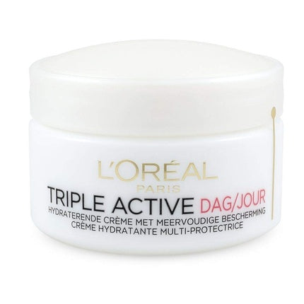 L'Oréal Paris Triple Active Day Cream, 50ml | Daily Hydrating Face Moisturiser for All Skin Types