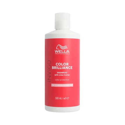Wella Professionals Invigo Color Brilliance Shampoo for Fine Hair, 500ml Professional Shampoo for Color-Treated Hair