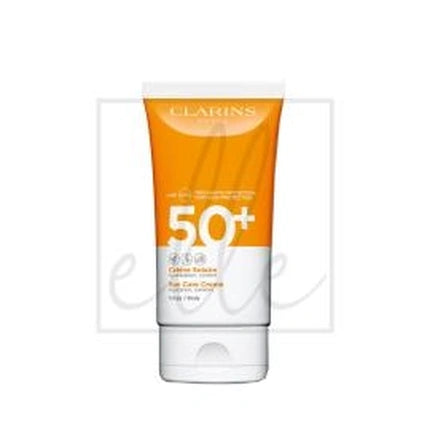 Clarins Sun Care Cream SPF 50 Face & Body Sunscreen, 150ml High Protection Moisturising Sun Cream