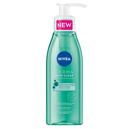 Nivea Derma Activate Wash Gel Refreshing Facial Cleanser for Daily Skin Care