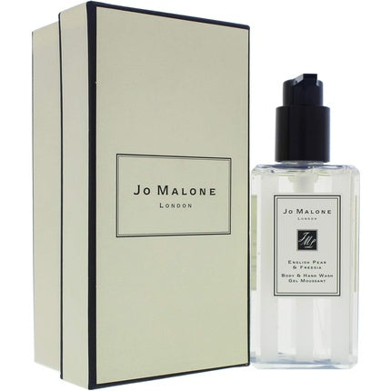 Jo Malone London English Pear & Freesia Body & Hand Wash with Pump, 250ml – Luxury Gentle Cleansing Wash for Hands & Body