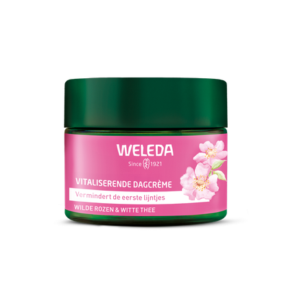 Weleda Wild Rose & White Tea Vitalizing Day Cream - Daily Hydrating Face Cream for Radiant Looking Skin