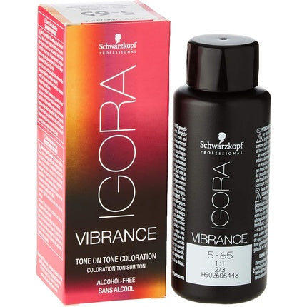 Schwarzkopf Professional Igora Vibrance Tone on Tone Hair Colour 5-65 Light Brown Chocolate Gold, 60ml